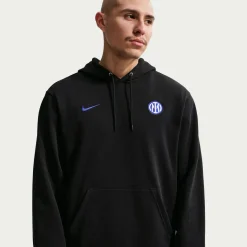 Nike Inter Milan Club Sportswear Hoodie 2026-2027 Zwart Donkerblauw Wit