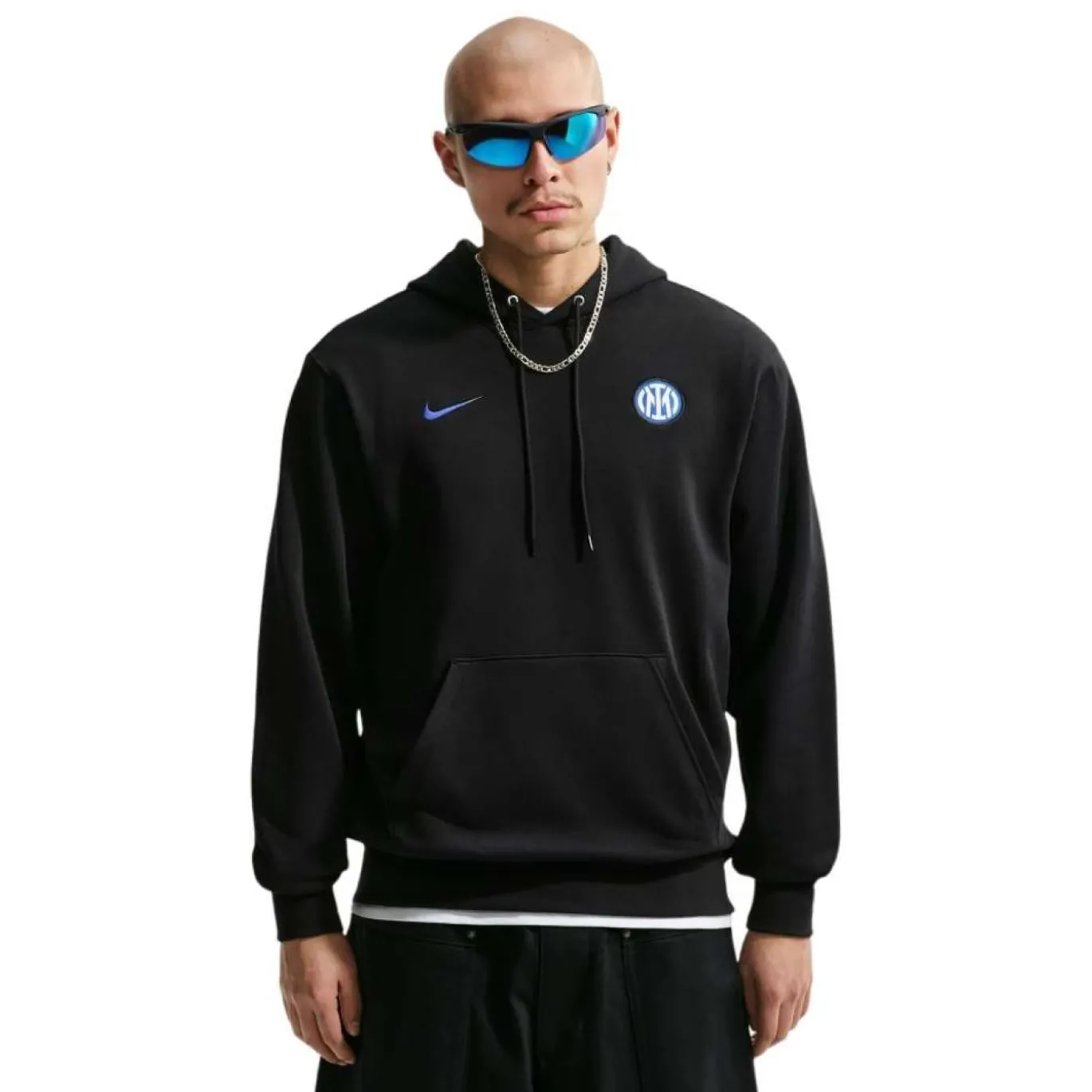 Nike Inter Milan Club Sportswear Trainingspak Hooded 2026-2027 Zwart Donkerblauw Wit