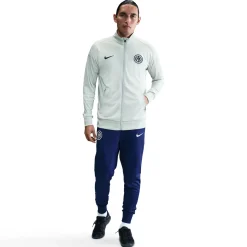Nike Inter Milan Strike Trainingspak Full-Zip 2025-2026 Lichtgrijs Donkerblauw Wit