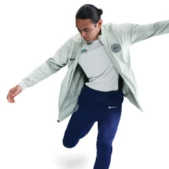 Nike Inter Milan Strike Trainingspak Full-Zip 2025-2026 Lichtgrijs Donkerblauw Wit