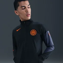 Nike Inter Milan Strike Trainingspak Full-Zip 2025-2026 Zwart Donkerblauw Oranje