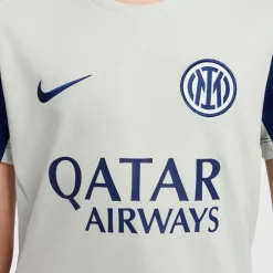 Nike Inter Milan Strike Trainingsshirt 2025-2026 Kids Lichtgrijs Donkerblauw Wit