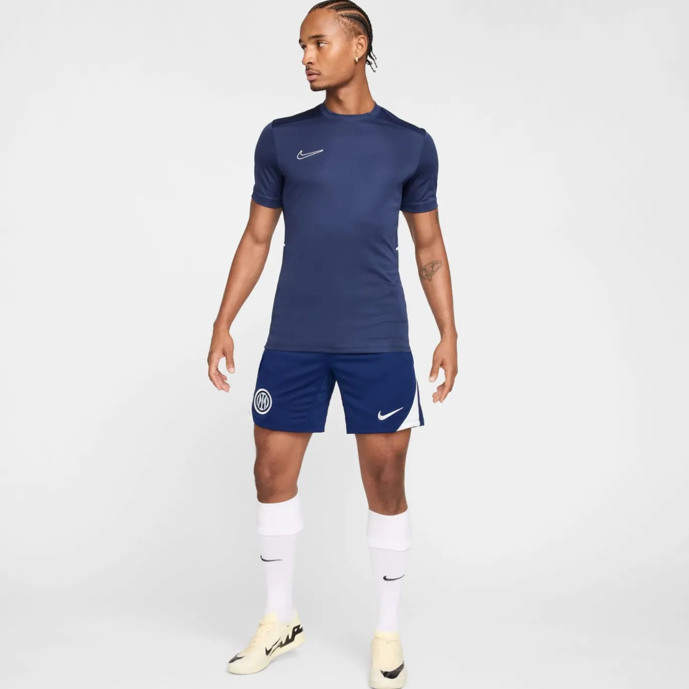 Nike Inter Milan Strike Trainingsbroekje 2025-2026 Donkerblauw Wit