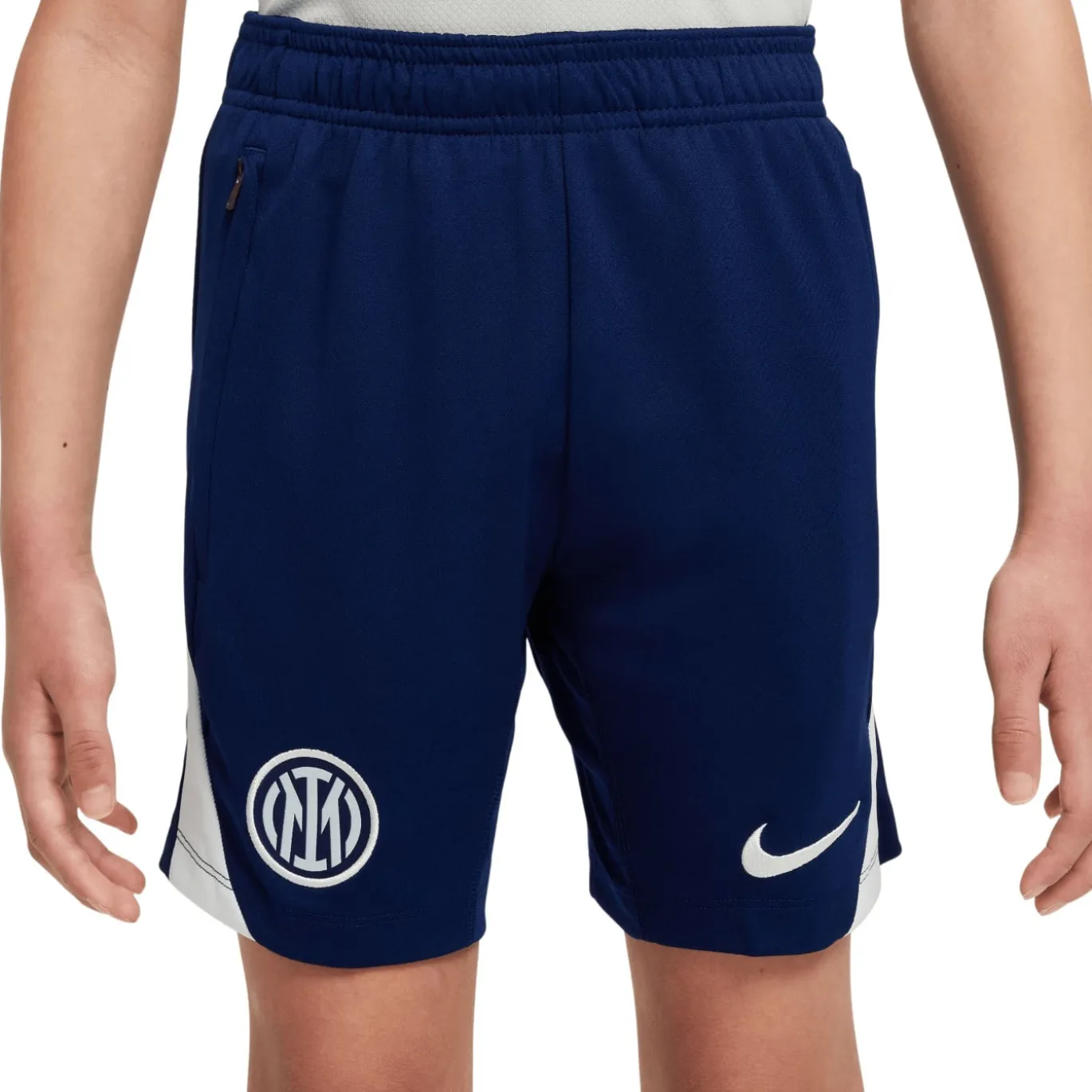 Nike Inter Milan Strike Trainingsbroekje 2025-2026 Kids Donkerblauw Wit