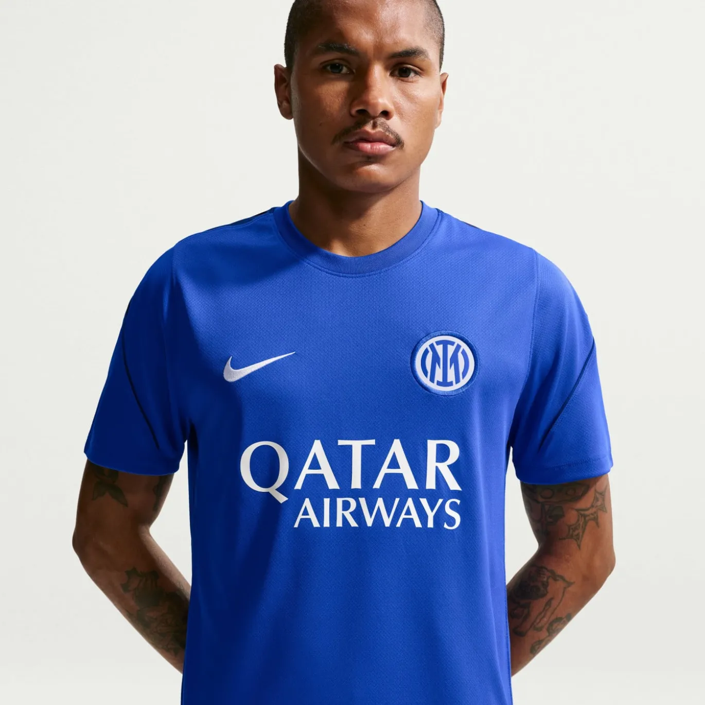 Nike Inter Milan Strike Trainingsshirt 2026-2027 Blauw Donkerblauw Wit