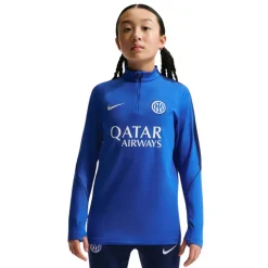 Nike Inter Milan Strike Trainingstrui 1/4-Zip 2026-2027 Kids Blauw Donkerblauw Wit