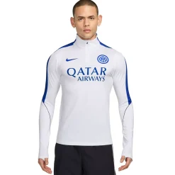 Nike Inter Milan Strike Trainingstrui 1/4-Zip 2026-2027 Wit Donkerblauw