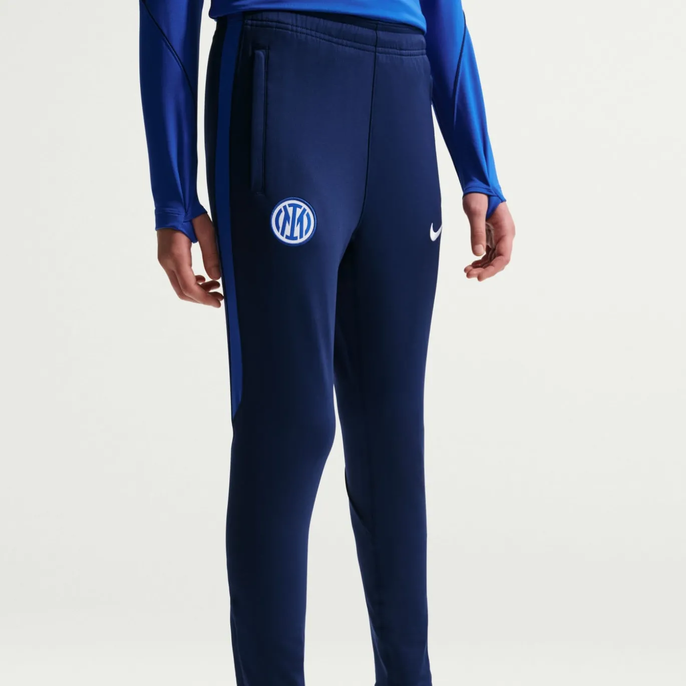 Nike Inter Milan Strike Trainingsbroek 2026-2027 Kids Donkerblauw Wit
