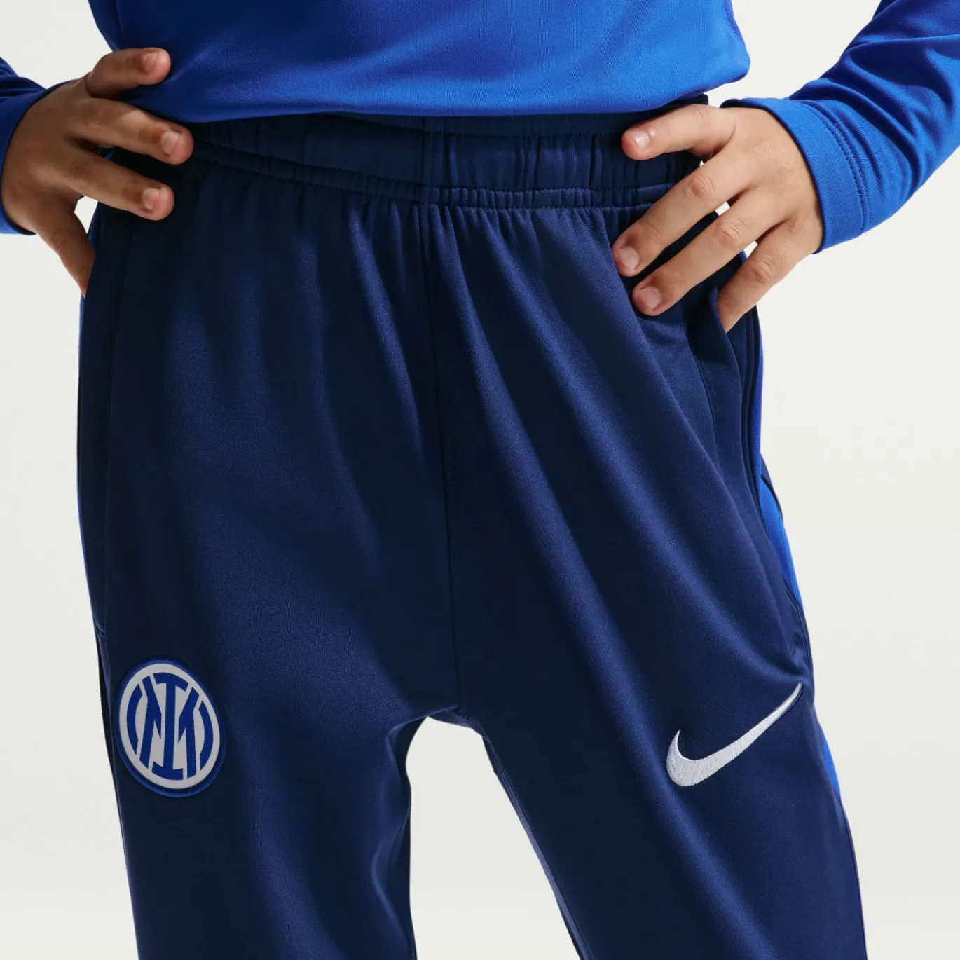 Nike Inter Milan Strike Trainingsbroek 2026-2027 Kids Donkerblauw Wit