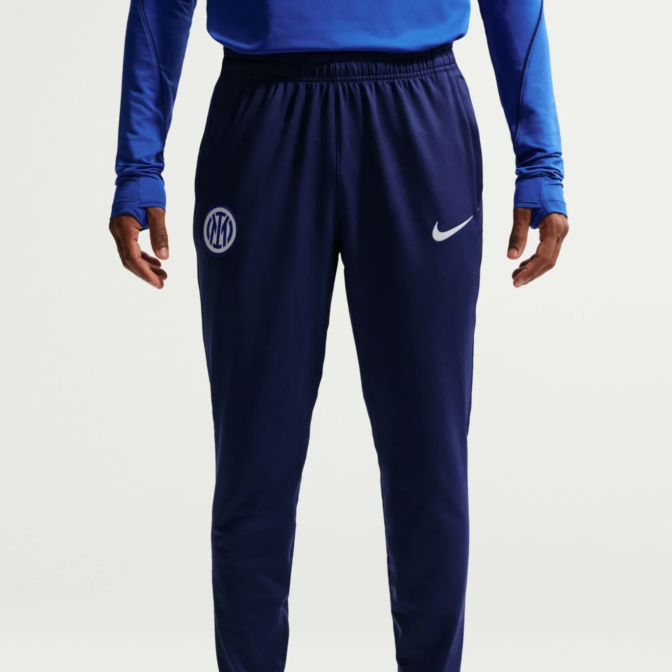 Nike Inter Milan Strike Trainingsbroek 2026-2027 Donkerblauw Wit