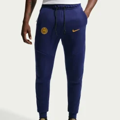 Nike Inter Milan Tech Fleece Trainingspak 2026-2027 Donkerblauw Zwart Goudgeel