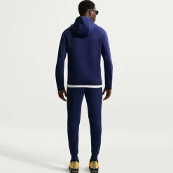 Nike Inter Milan Tech Fleece Vest 2026-2027 Donkerblauw Zwart Goudgeel