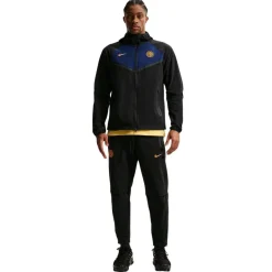 Nike Inter Milan Tech Woven Trainingspak Hooded Full-Zip 2026-2027 Zwart Blauw Goud