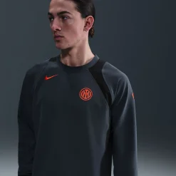 Nike Inter Milan Total 90 Trainingstrui 2025-2026 Donkerblauw Oranjeroze