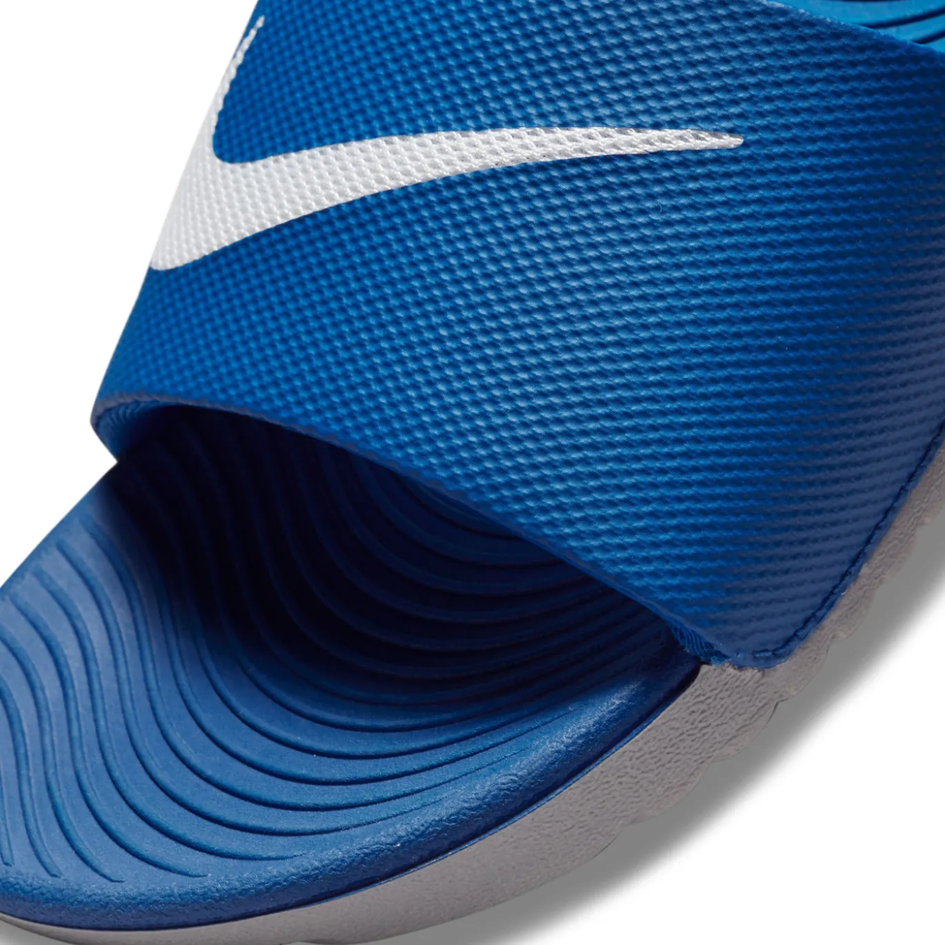 Nike Kawa Slippers Kids Blauw Wit