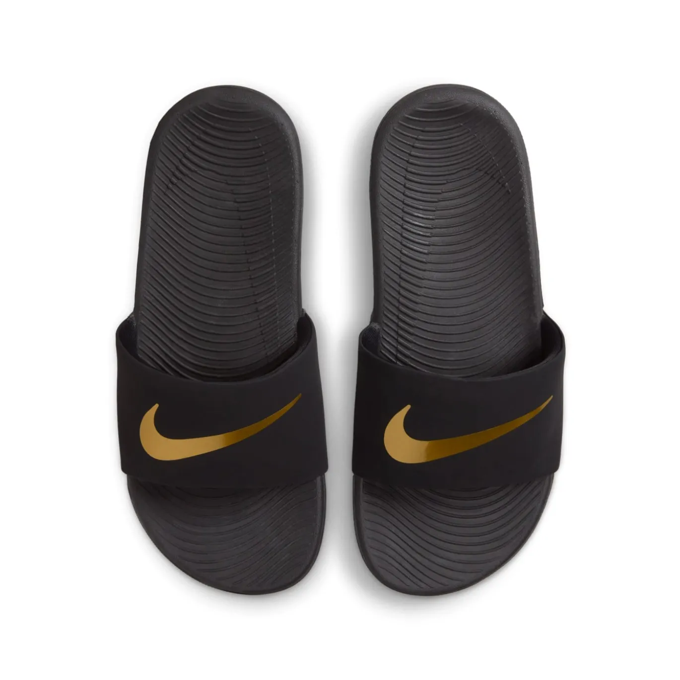 Nike Kawa Slippers Kids Zwart Goud