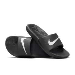 Nike Kawa Slippers Kids Zwart Wit