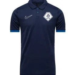 Nike KNVB Academy 25 Polo Donkerblauw Wit