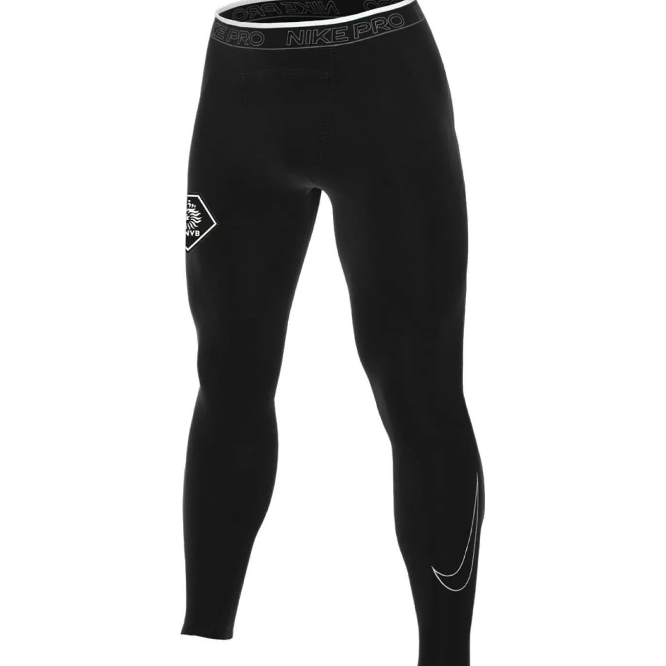 Nike KNVB Pro Sportlegging Heren Zwart Wit