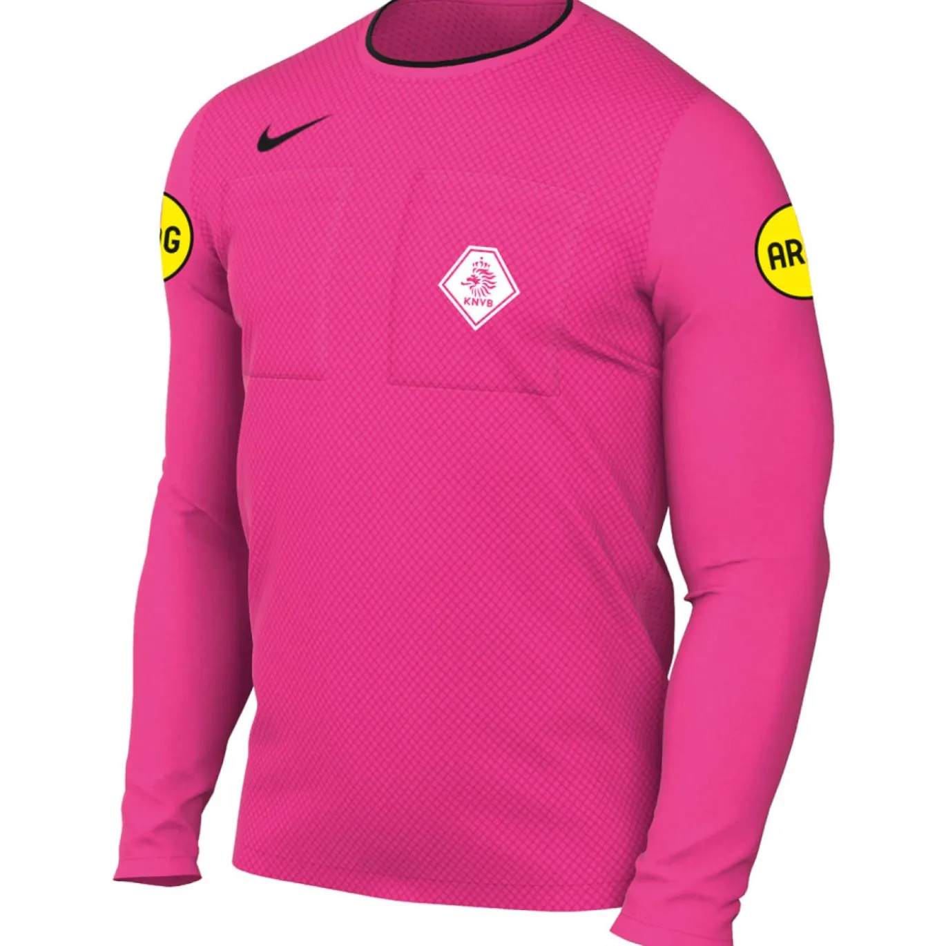 Nike KNVB Scheidsrechtersshirt Lange Mouwen 2024-2026 Roze Zwart