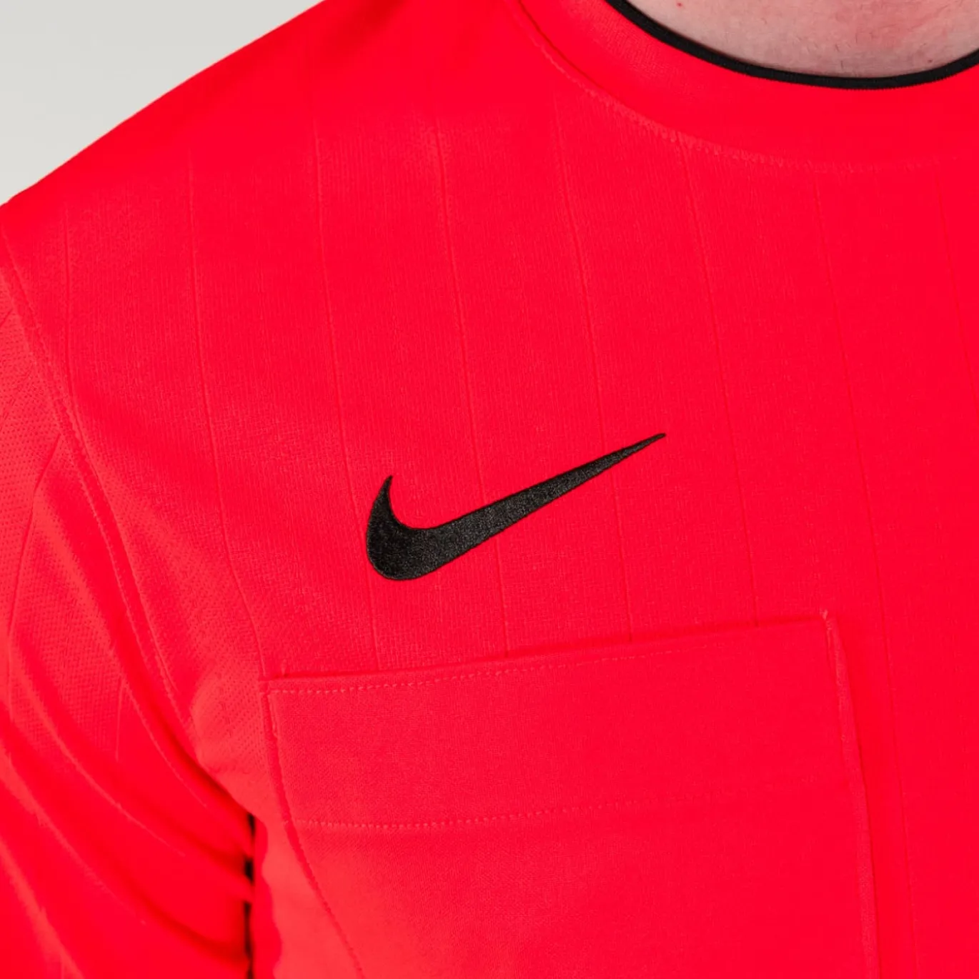 Nike KNVB Scheidsrechtersshirt Lange Mouwen 2024-2026 Felrood Zwart