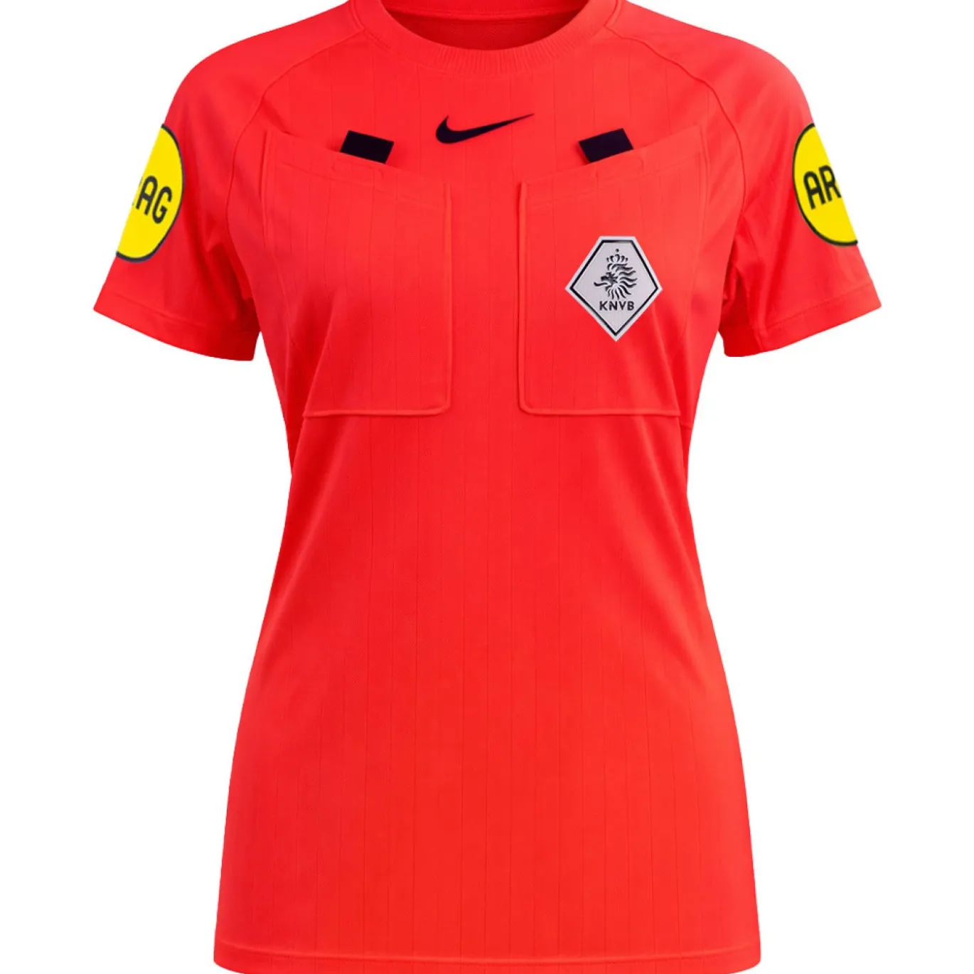 Nike KNVB Scheidsrechtersshirt 2026-2028 Dames Felrood Zwart