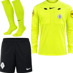 Nike KNVB Scheidsrechterstenue 2026-2028 Lange Mouwen Neon Geel Zwart