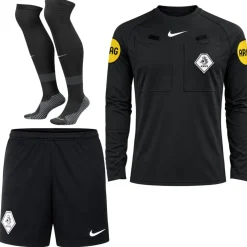 Nike KNVB Scheidsrechterstenue 2026-2028 Lange Mouwen Zwart Wit