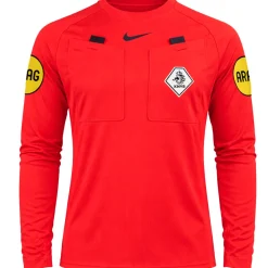 Nike KNVB Scheidsrechterstenue 2026-2028 Lange Mouwen Felrood Zwart