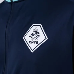 Nike KNVB Scheidsrechters Trainingsjack 2024-2026 Donkerblauw Turquoise