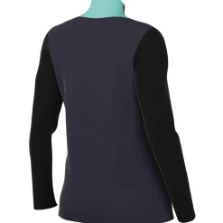 Nike KNVB Scheidsrechters Trainingstrui 1/4-Zip 2024-2026 Dames Donkerblauw Turquoise