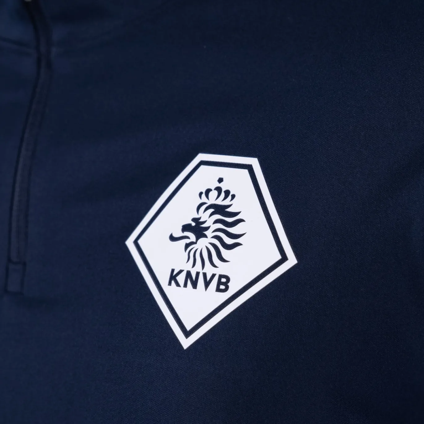 Nike KNVB Scheidsrechters Trainingstrui 1/4-Zip 2024-2026 Donkerblauw Turquoise