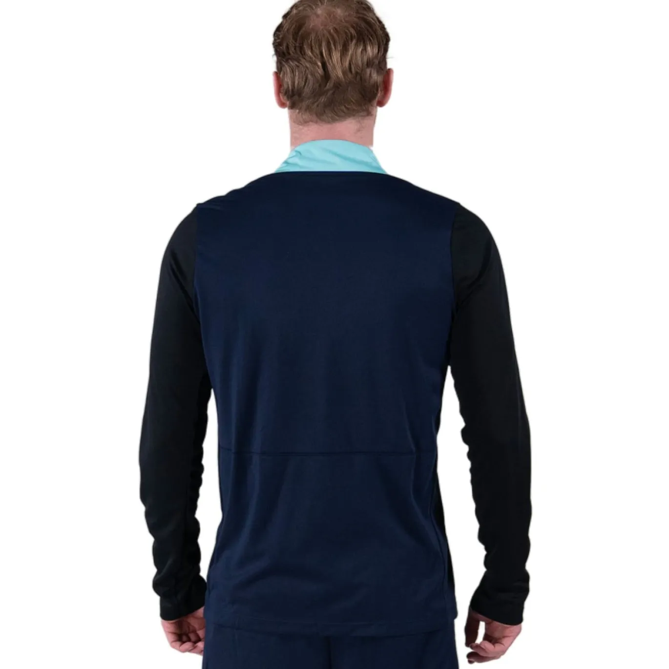 Nike KNVB Scheidsrechters Trainingstrui 1/4-Zip 2024-2026 Donkerblauw Turquoise