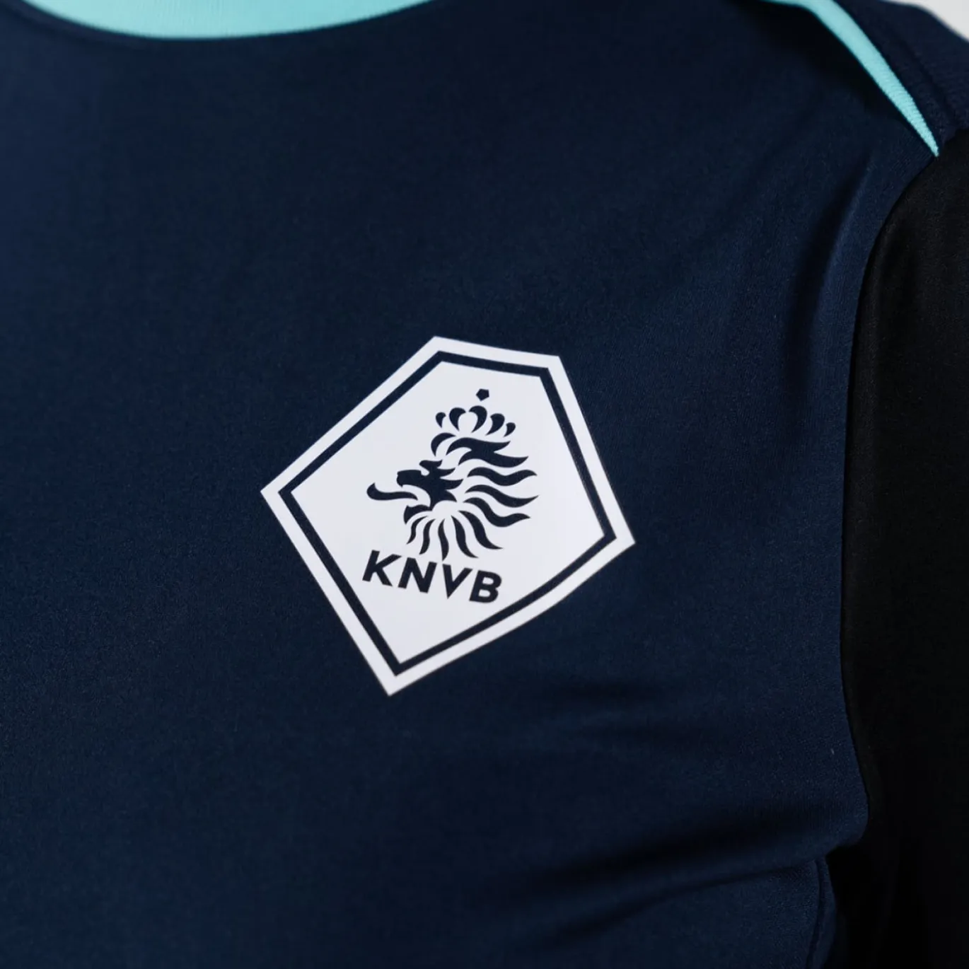 Nike KNVB Scheidsrechters Trainingsshirt 2024-2026 Dames Donkerblauw Turquoise