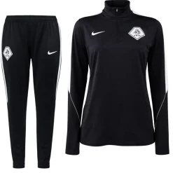 Nike KNVB Scheidsrechters Trainingspak 1/4-Zip 2026-2028 Dames Zwart Wit