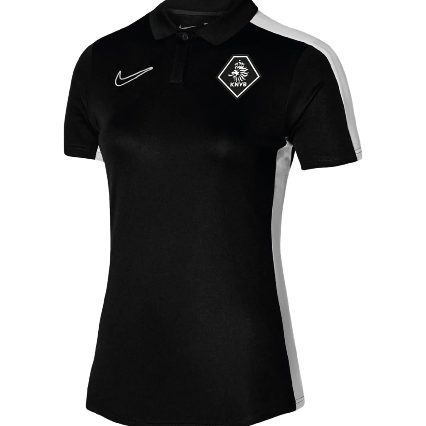 Nike KNVB Staff Polo Dames Zwart Wit