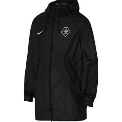 Nike KNVB Staff Regenjas Dames Zwart Wit