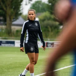 Nike KNVB Staff Trainingstrui 1/4-Zip Dames Zwart Wit