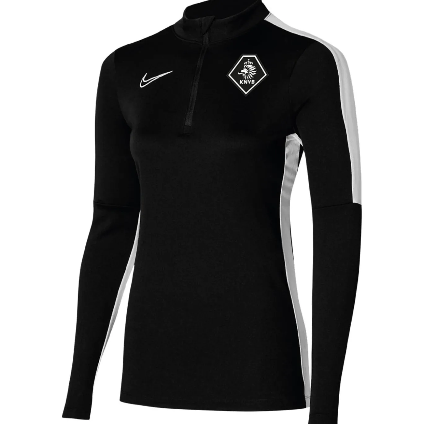 Nike KNVB Staff Trainingstrui 1/4-Zip Dames Zwart Wit