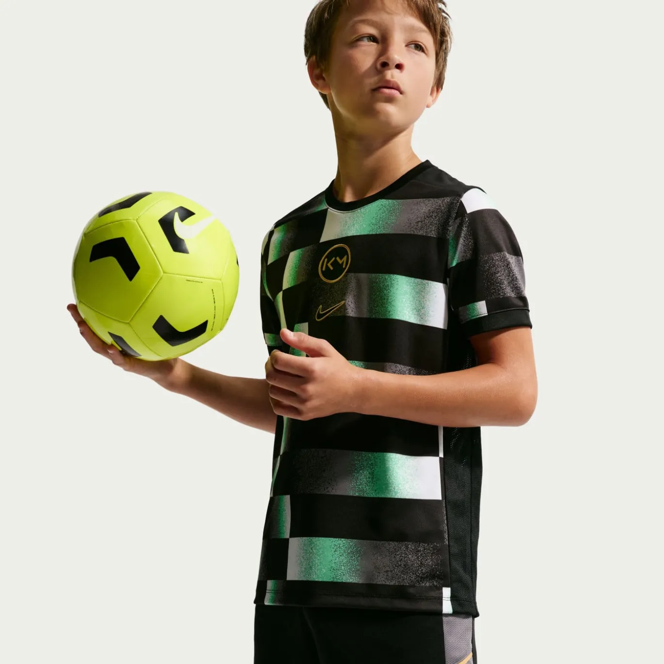 Nike Kylian Mbappé Academy 25 Trainingsbroekje Kids Zwart Grijs Goud