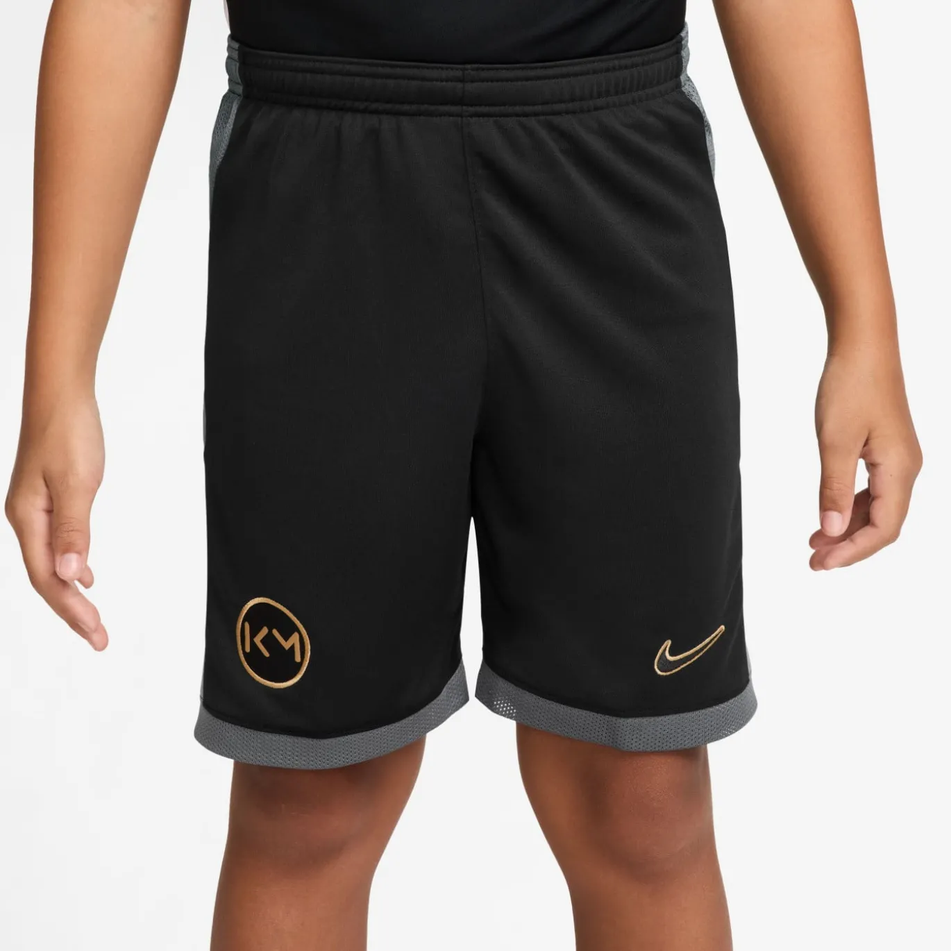 Nike Kylian Mbappé Academy 25 Trainingsbroekje Kids Zwart Grijs Goud