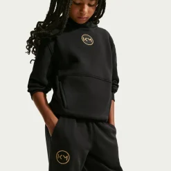 Nike Kylian Mbappé Club Fleece Joggingbroek Kids Zwart Goud