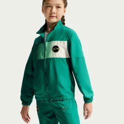 Nike Kylian Mbappé Woven Trainingspak Kids Groenblauw Mintgroen Goud