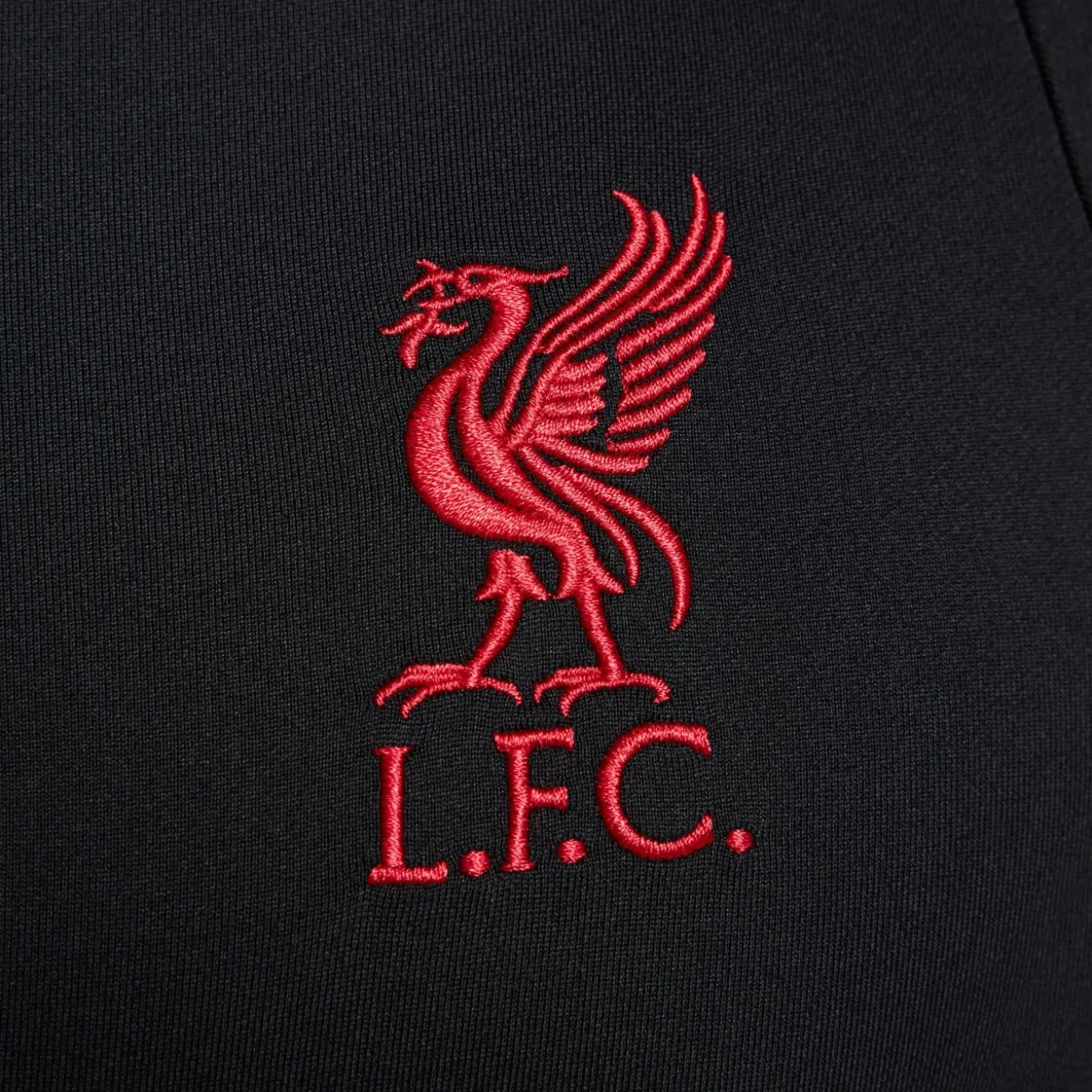 Nike Liverpool Strike Trainingspak 1/4-Zip 2024-2025 Zwart Rood Gebroken Wit