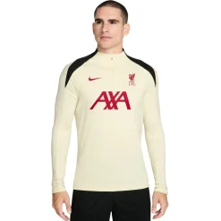 Nike Liverpool Strike Trainingstrui 1/4-Zip 2024-2025 Gebroken Wit Rood Zwart