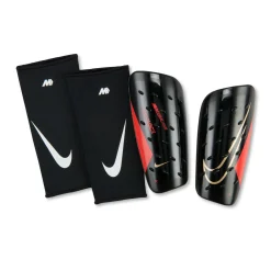 Nike Mercurial FlyLite Superlock Scheenbeschermers Zwart Felrood Goud