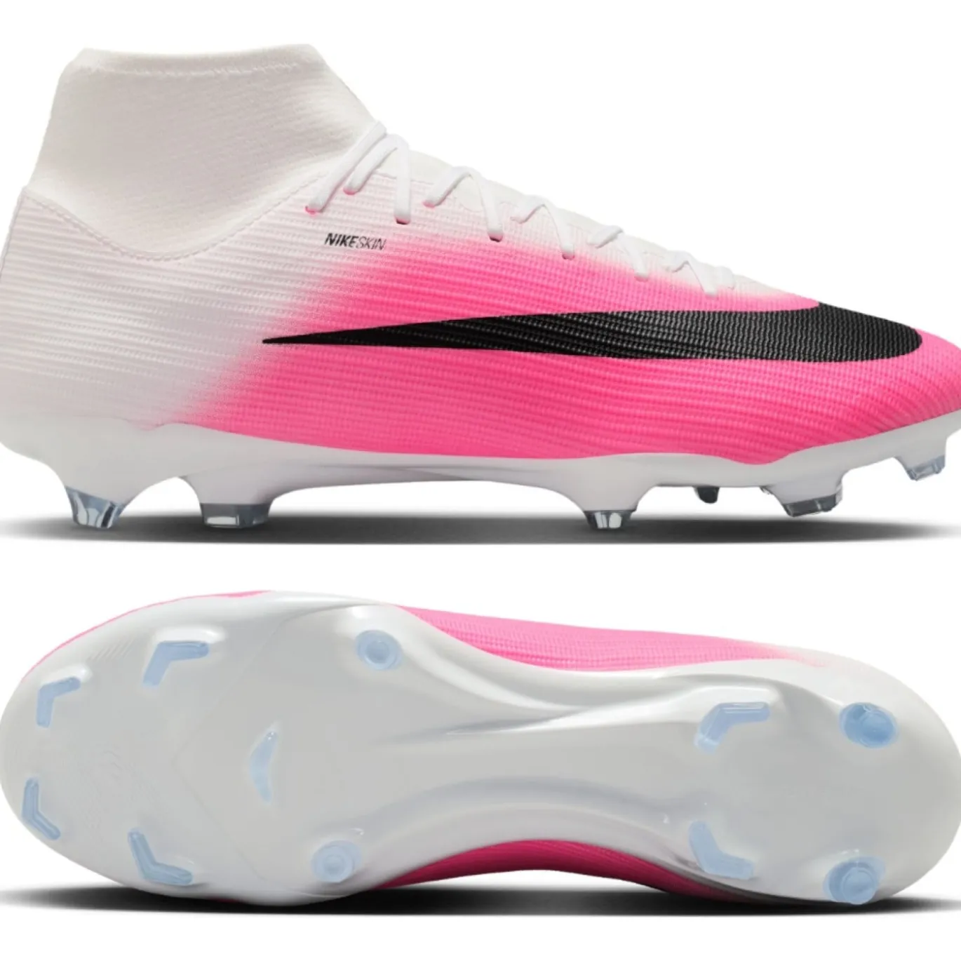 Nike Mercurial Superfly 11 Academy Gras / Kunstgras Voetbalschoenen (MG) Felroze Wit Zwart