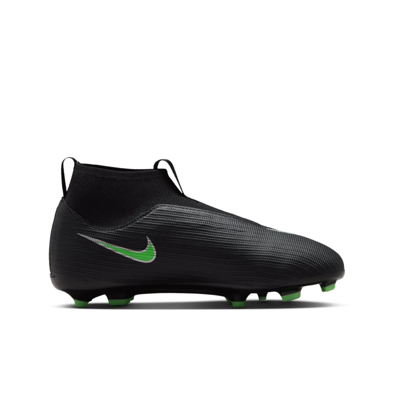 Nike Mercurial Superfly 11 Academy Gras / Kunstgras Voetbalschoenen (MG) Kids Zwart Felgroen Zilvergrijs