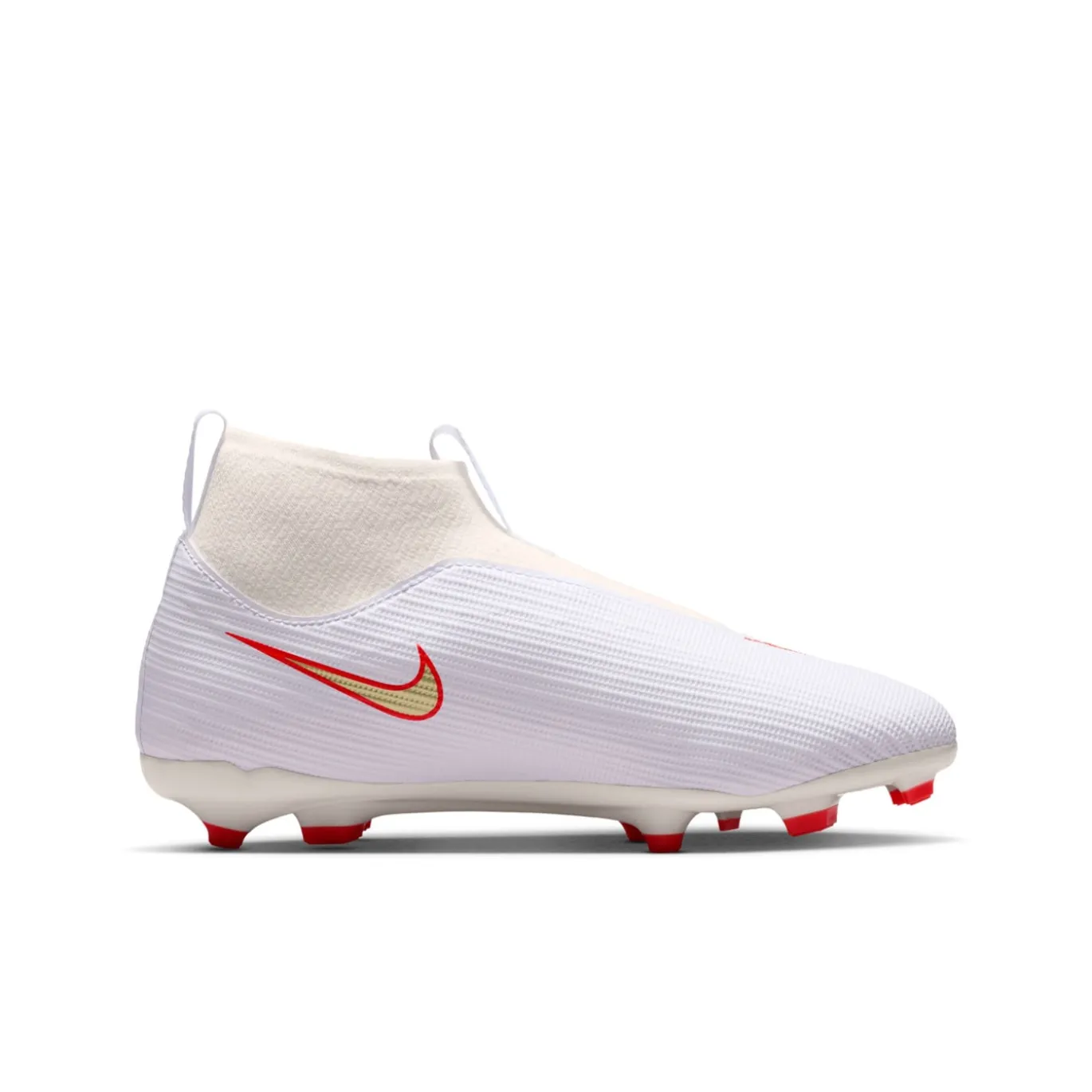 Nike Mercurial Superfly 11 Academy Gras / Kunstgras Voetbalschoenen (MG) Kids Wit Felrood Goud