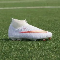 Nike Mercurial Superfly 11 Academy Gras / Kunstgras Voetbalschoenen (MG) Kids Wit Felrood Goud
